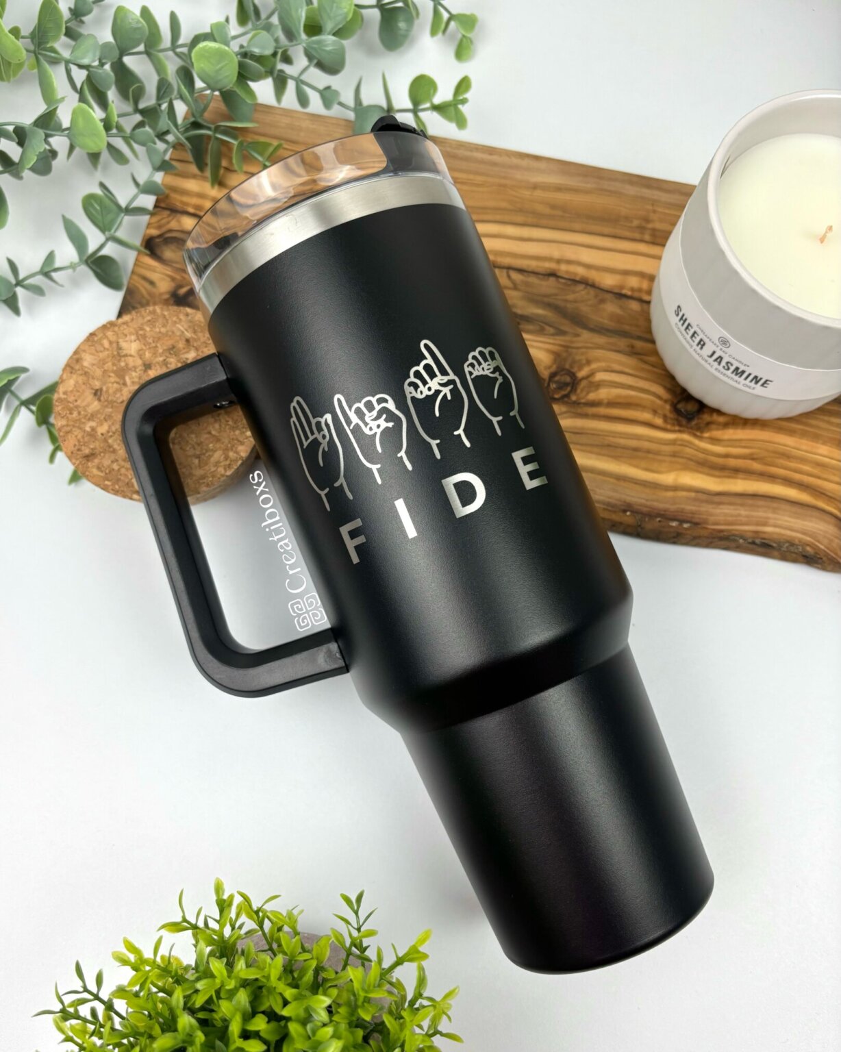 Termo personalizado jumbo con agarradera 1200ml 40oz | Creatiboxs