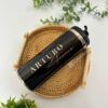 Termo de acero inoxidable color negro personalizado sublimado con nombre para regalo