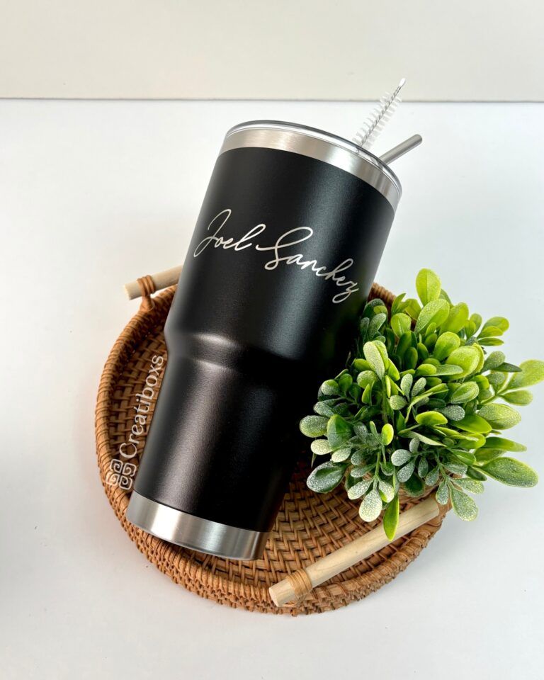 termo 30oz negro regalo personalizado grabado laser