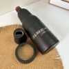 Termo porta botellas color negro de acero inoxidable personalizado en grabado laser con nombre para regalo