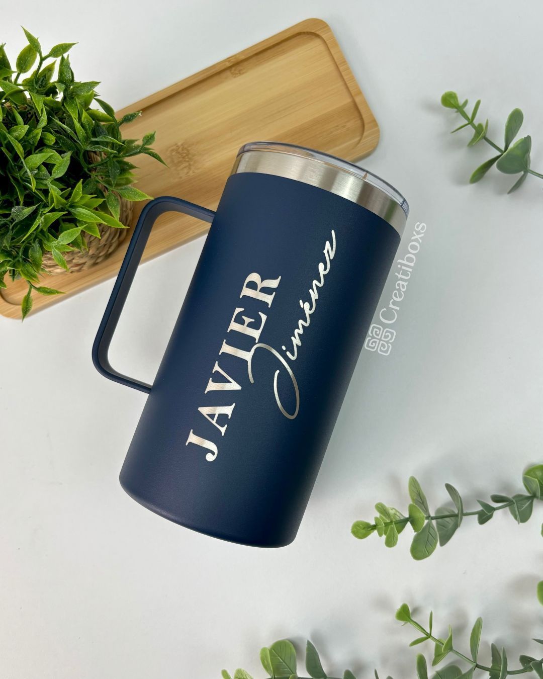 termo taza personalizado 24oz 710ml azul