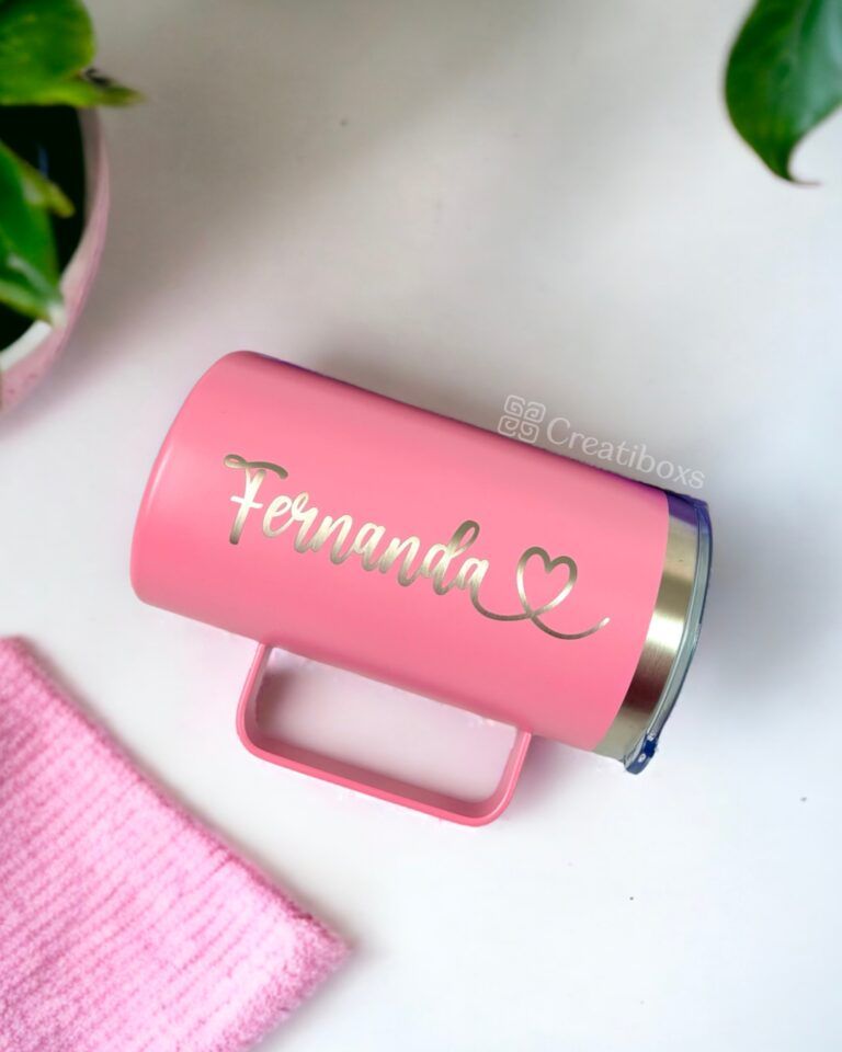 termo taza 24oz 710ml rosa personalizado con nombre