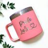 termo taza mediano personalizado 14oz 414ml rosa maestro