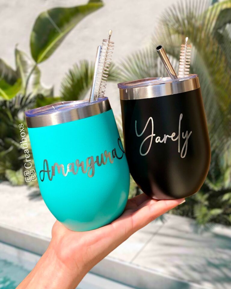 dos termos personalizado en grabado laser de 12oz 360ml cada uno