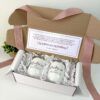 kit personalizado para padrinos con dos termos vineros 12 oz color blanco con grabado laser personalizado y caja de regalo personalizada con mensaje