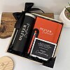 Kit regalo corporativo termo delgado 590ml, libreta y bolígrafo personalizados con tarjeta, todos grabados con el nombre Oliver Bustamante.